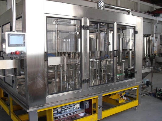 Máquina de embotellado pura del agua potable 3 en 1 por la impulsión eléctrica, control del PLC