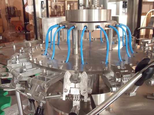 3 eléctricos en 1 cadena de producción de relleno de máquina del lavado que capsula para la botella redonda/del cuadrado del ANIMAL DOMÉSTICO